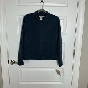David Brooks Women's Dark Blue Corduroy Utility Jacket